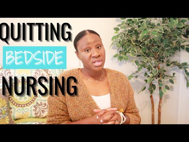 5 REASONS NURSES QUIT THE BEDSIDE | Fromcnatonp