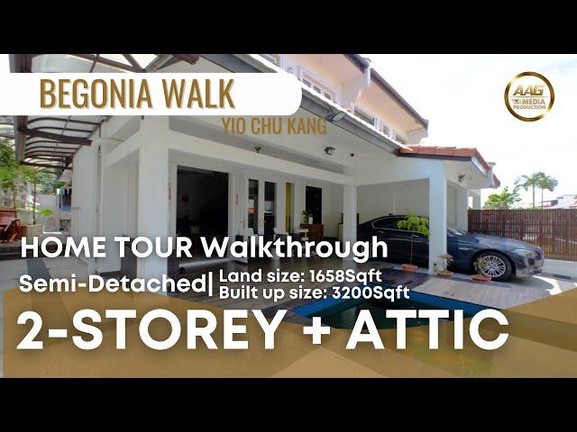 Singapore Landed Property Home Tour | 2 Storey + Attic | Semi Detached | Begonia Walk | District 28