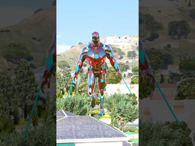 Upgrading IronMan Suit  #shorts #gta5 #avengers