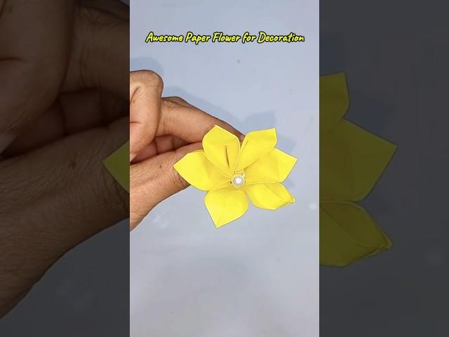 Awesome Paper Flower for Decoration. #diy #funny #craft #art @diycrafting07