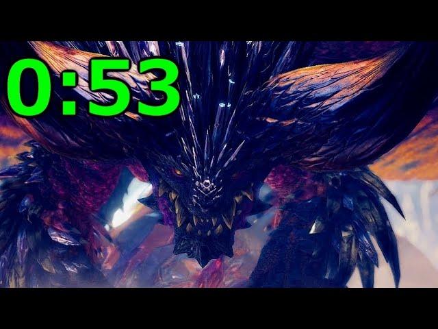 Tempered Ruiner Nergigante in 53 Seconds | MHW Iceborne