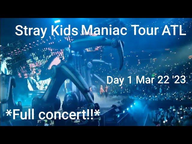 ️ Stray Kids Maniac Tour  full concert ATL Day 1 - Mar 23 2023 @ State Farm Arena #maniacworldtour