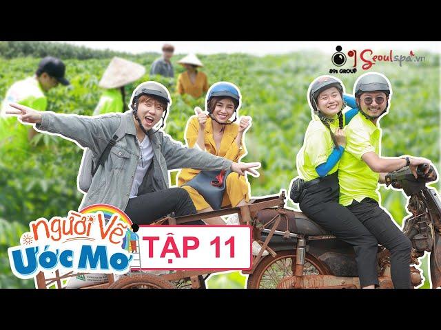 #11 Lâm Vỹ Dạ, Hứa Minh Đạt lái xe mui trần chở Phát La - Thiên Nga đi... bón phân