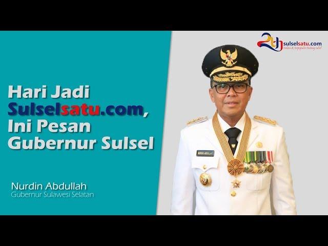 Hari Jadi Sulselsatu.com, Ini Pesan Gubernur Sulsel