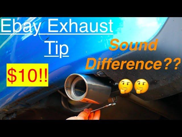 Installing an exhaust tip + SOUND TEST