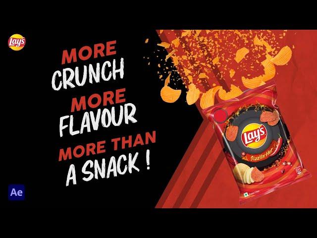 Motion Graphics Product Ads In After Effects | Social Media Poster #socialmedia #chocolate #chips