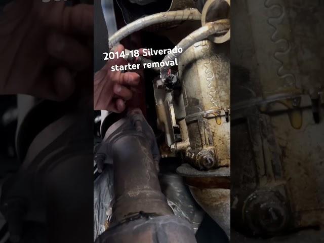 2014-18 Silverado/sierra/tahoe/yukon starter removal #mechanic #ls #chevy #gmc #starter #removal