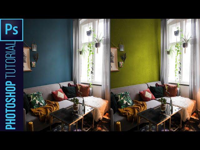 How to change wall color in Photoshop | Photoshop Tutorial