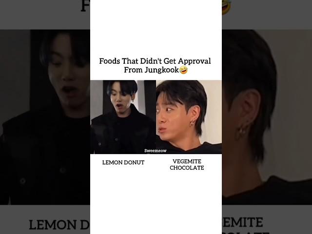 His ExpressionsFoods that didn't get approval from jungkook #shorts #3D #jungkook #butterbts