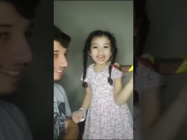 little cute girl imitate supra sound  stututu #shorts