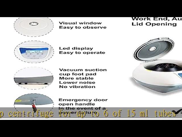 Vision Scientific VS-TC-SPINPLUS-8 Digital Bench-top Centrifuge | 400-5000rpm (Max. 3074xg) | LCD D