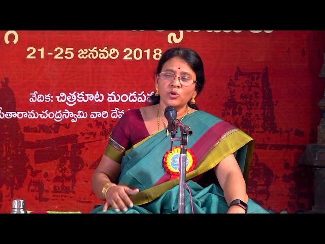 Smt Uma Vishwanath - Bangalore  - 385th Bhadrachala Ramadasu Jayanthi Uthsavam - 2018