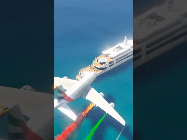 Israeli Plane Crash with Big Boat #shorts #israel #plane #crash #landing