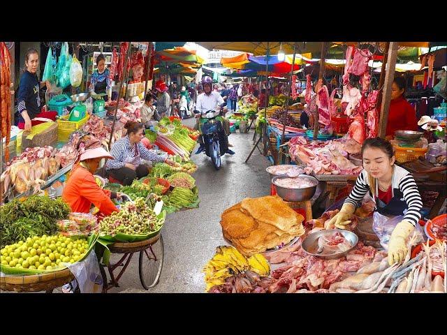 Amazing Cambodian Market Food Compilation - Fresh Market Food 2023 Collection