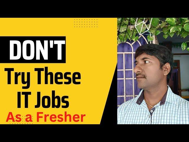 No Fresher IT Jobs on These Skills (Telugu) I @LuckyTechzone