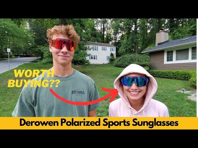 Derowen Polarized Sports Sunglasses, Trendy Crystal Clear Frame UV Protection | Worth Buying?