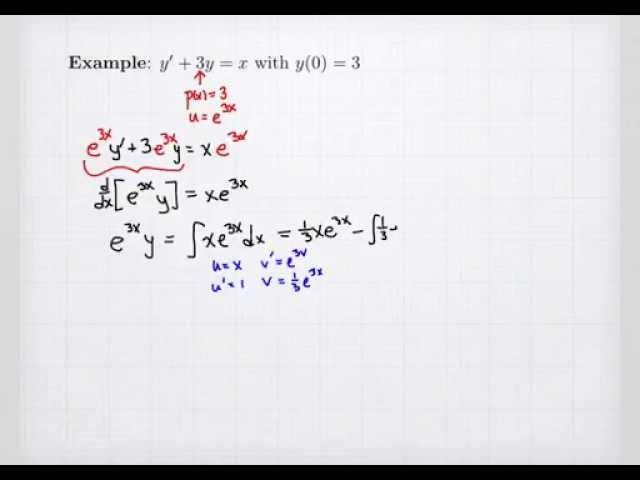 Solve Linear First-Order Differential Equations