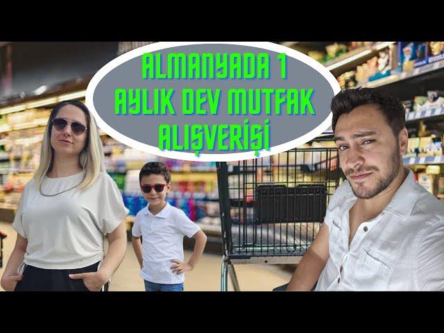 ALMANYA'DA MARKET FİYATLARI/ 1 AYLIK ALIŞVERİŞ YAPTIK!