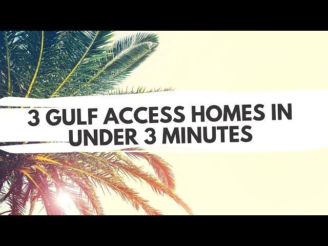 3 Gulf Access Pool Homes In Under 3 Minutes | Cape Coral Florida