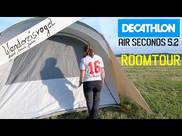 Roomtour & Features: DECATHLON Quechua Air Seconds 5.2 Fresh & Black Familien-Luftzelt im Detail