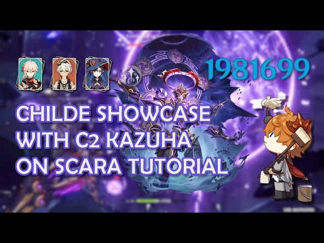 Childe Burst Showcase Tutorial | Scaramouche Boss Rotation | Mona/Kazuha/Bennett GenshinImpact