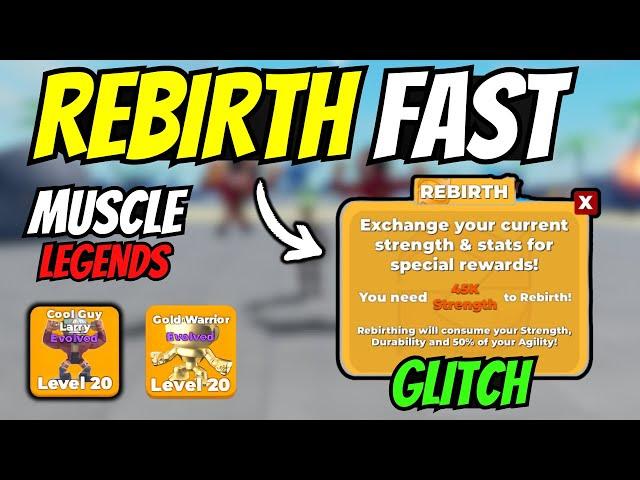  How to Rebirth Fast In Muscle Legends 2024 Roblox |  Rebirth Glitch | Muscle Legends Glitches