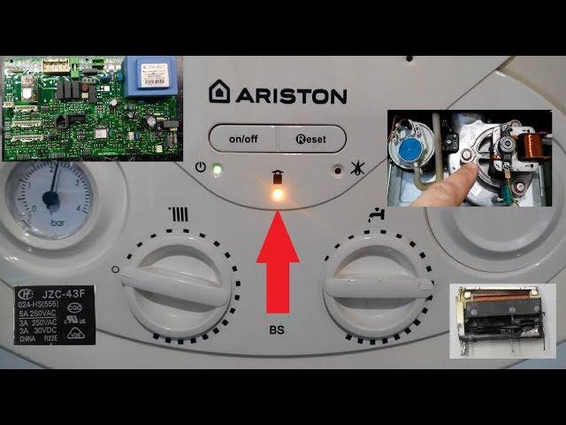 Как сделать. Ремонт газового котла ARISTON. Ошибка дымохода. Repair of gas boiler ARISTON.