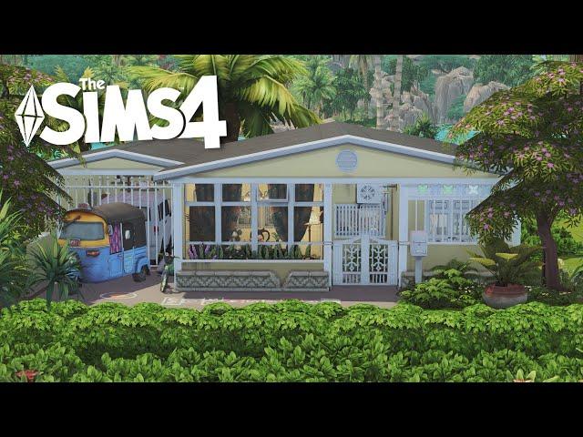 🟡 Yellow Filipino House  | Sims 4 Stop Motion | NO CC