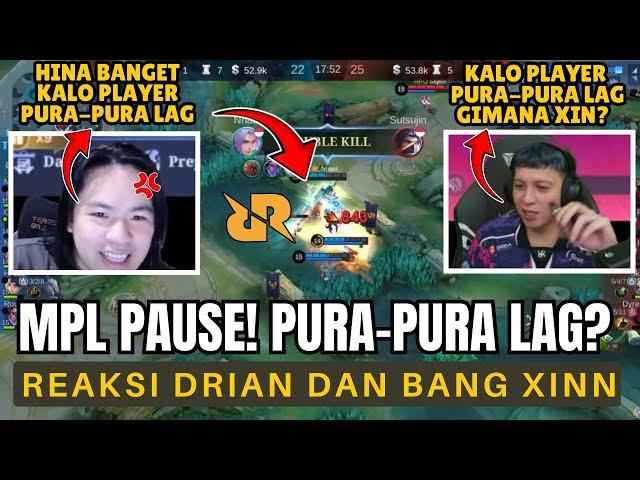 PLAYER PURA-PURA LAG! REAKSI XINN DAN DRIAN TERHADAP META PAUSE DI LAGA RRQ HOSHI VS ALTER EGO!