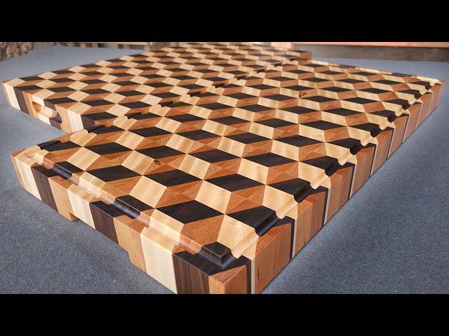 Crafting Custom Cube Cutting Boards - 18x32"