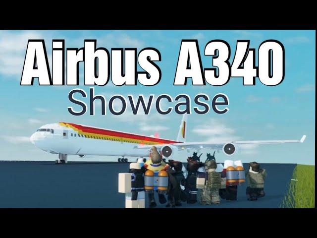 Airbus A340-600 showcase |  Roblox plane crazy Showcase