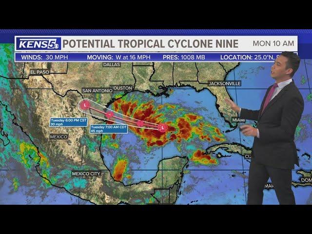 TROPICS UPDATE: Heavy rain and rough seas for Texas coast