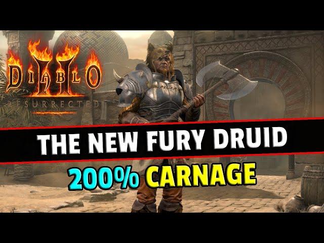 IT CHANGES EVERYTHING !! The New FURY Druid build - Diablo 2 resurrected