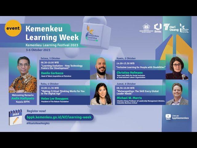 Kemenkeu Learning Week: Learning Evolution - How Technology Fosters Our Development