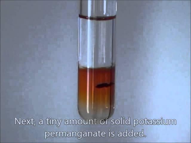Chemistry experiment 18 - Underwater fireworks