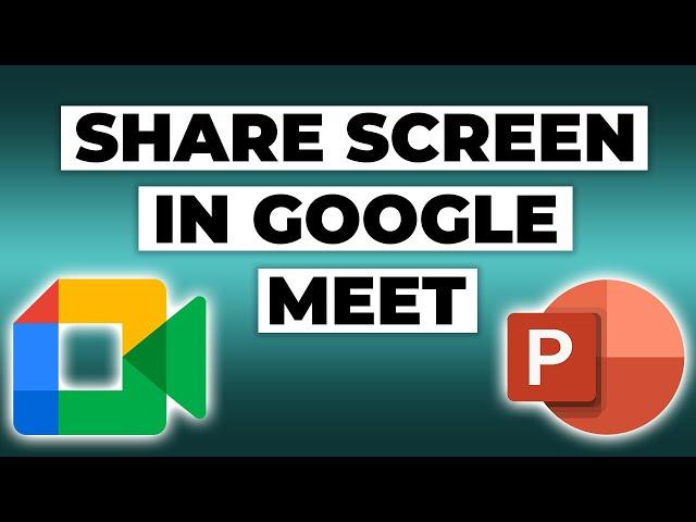 How to PRESENT PowerPoint in GOOGLE MEET