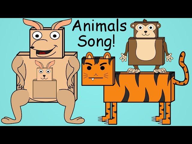 Animal Names Song 1 | Fun Animal Song For Kids