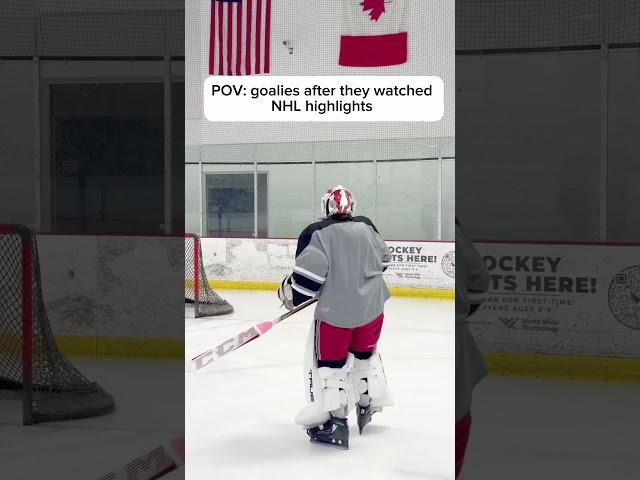 POV: вратари после просмотра НХЛ хайлайтов #хоккей #hockey
