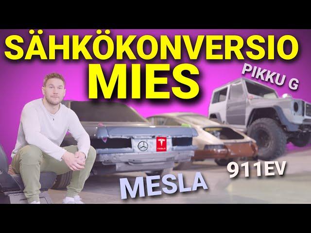 590. SähkökonversioMIES rakentaa Mesla-, Mercedes G- ja 911EV-projekteja