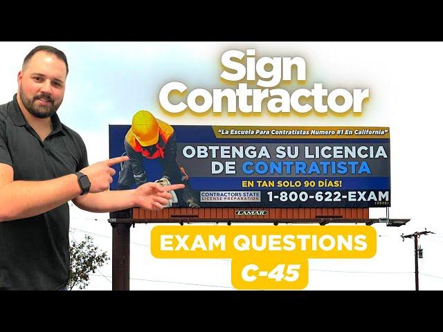 California Contractors License Exam: C-45 Questions Unleashed!