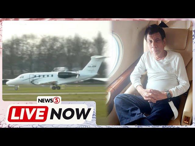 LIVE | Ex-president Rodrigo Duterte arrives in the Netherlands #News5 (March 13, 2025) | via Reuters