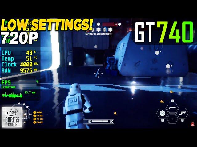 Star Wars Battlefront 2 GT 740 - 720p Low,