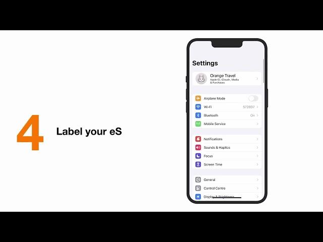 How to install Orange Travel eSIM with QR code on iPhone