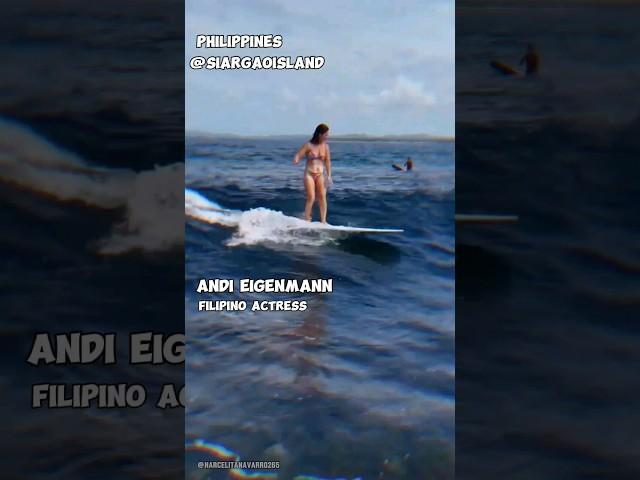  Andi EIGENMANN surfing time @siargaoisland #actress#trending2024 #celebrities