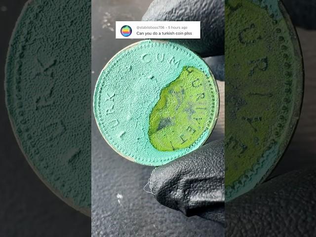 Bro turned Silver coin into Gold ️‍#satisfying #alchemy