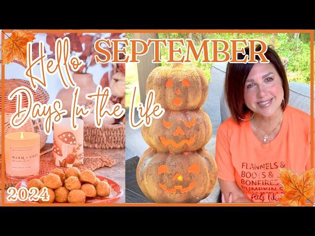 HELLO September | Cozy Autumn-like days | pumpkin baking | mums & pumpkins 