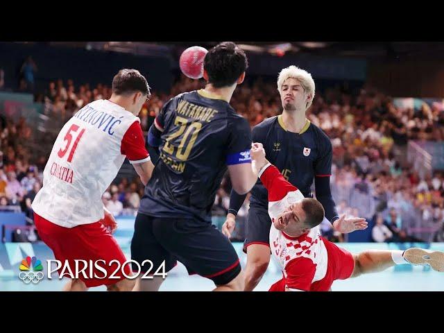 Croatia, Japan play to LAST-SECOND THRILLER in men's handball | Paris Olympics | NBC Sports