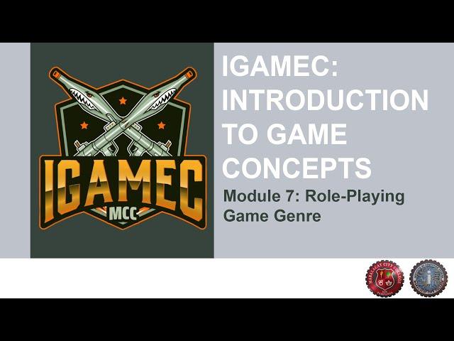 IGAMEC Module 7: Role-Playing Game Genre