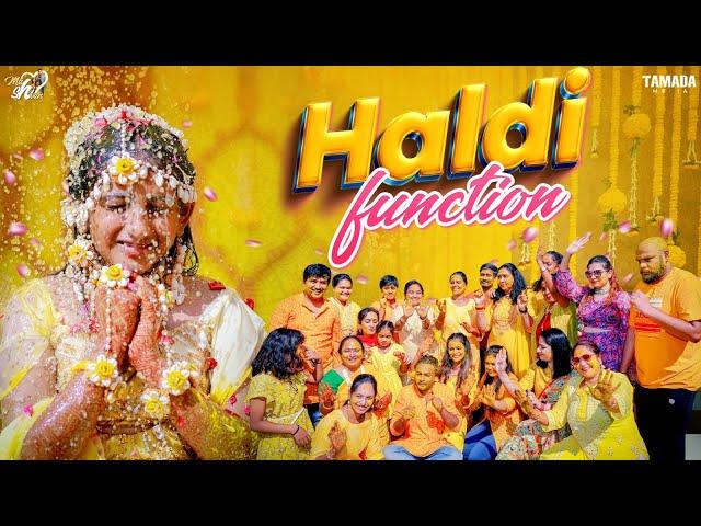 Haldi Function || Ashritha Haldi Ceremony ||@Mahishivan || Tamada Media