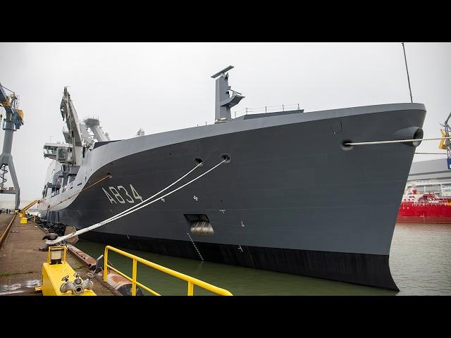 Kijkje aan boord van het nieuwste Nederlandse marineschip: de Den Helder